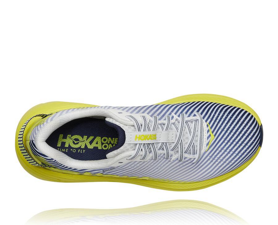 Hoka One One Rincon 2 Löparskor Dam - Vita/Blå - KVHOU-9671